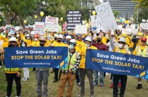 Solar professionals rallying to save solar in California