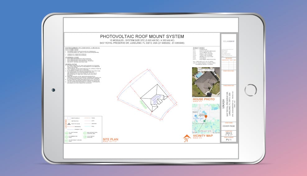 Transform your solar and storage proposals into install-ready permit plans in minutes with automation