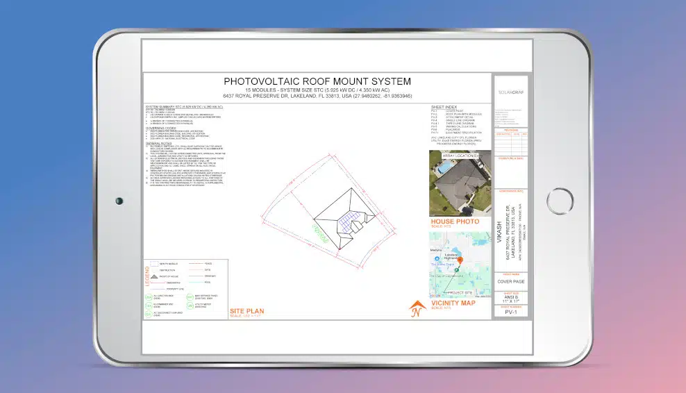 Transform your solar and storage proposals into install-ready permit plan sets in just a few clicks with the power of automation